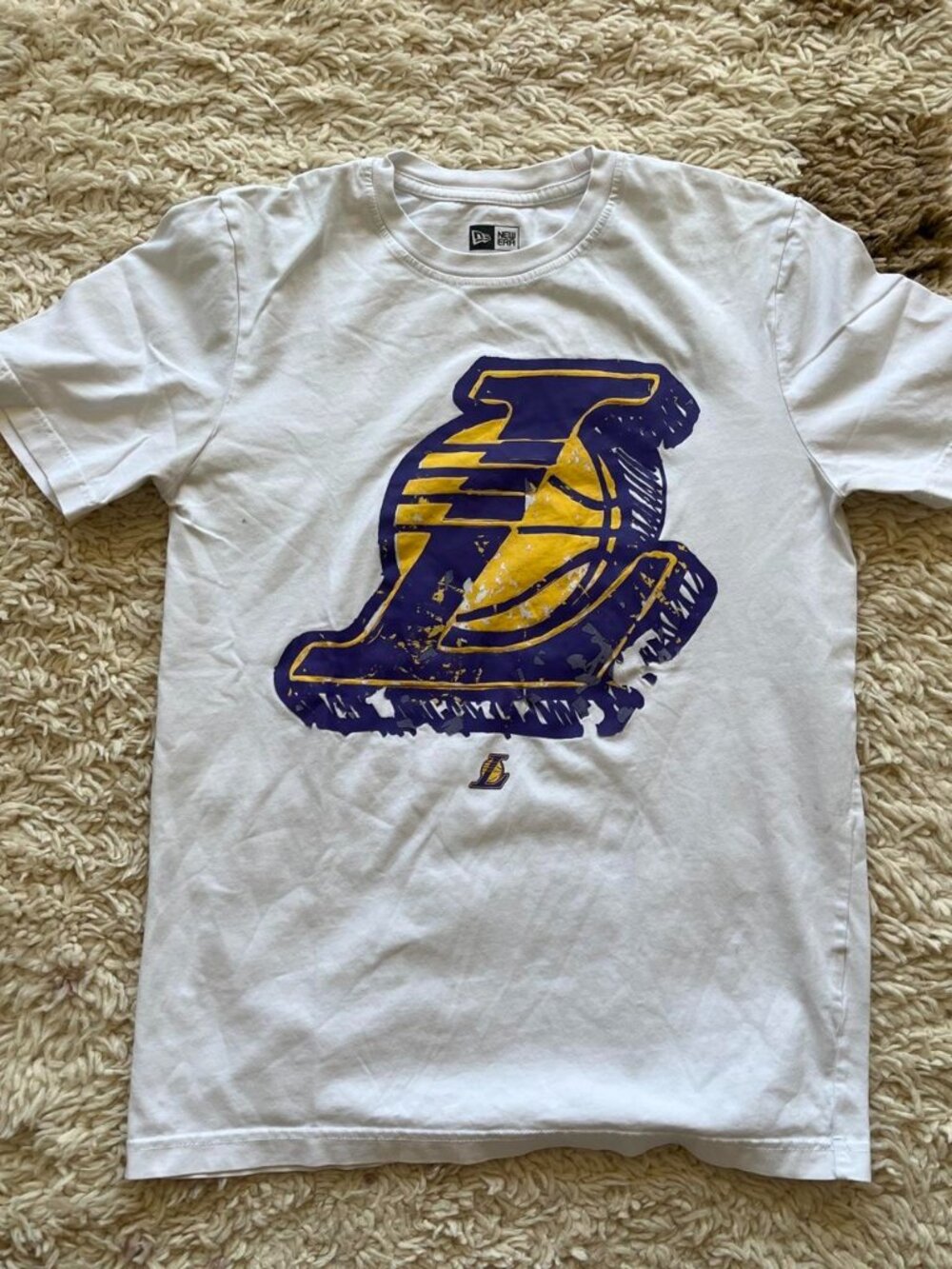 New Era NBA Los Angeles Lakers White Graphic T-Shirt Men’s S